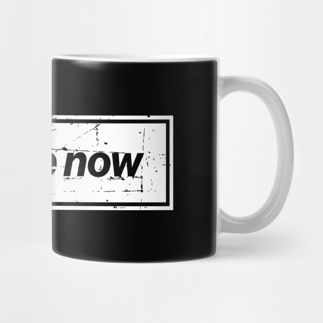 Be Here Now - The Mancunian Indie Anthem White by Butter Creative